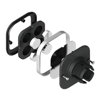 Connect IT InCarz 4Strong360 CARBON univerzální magnetický držák do auta, 4 magnety, červený