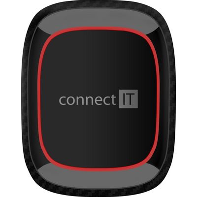 Connect IT InCarz 4Strong360 CARBON univerzální magnetický držák do auta, 4 magnety, červený
