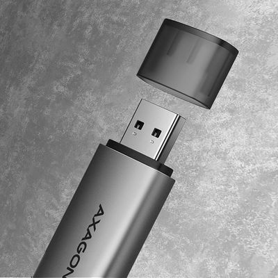 AXAGON CRE-SAC, USB-C + USB-A externí čtečka