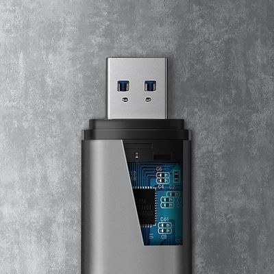 AXAGON CRE-SAC, USB-C + USB-A externí čtečka