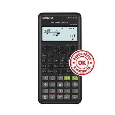 Casio FX 350 ES Plus 2E Školní vědecká kalkulačka