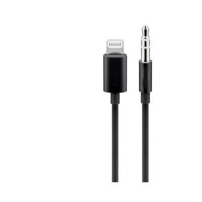 PremiumCord Apple Lightning audio redukční kabel na 3.5 mm stereo jack, 1 m, černý