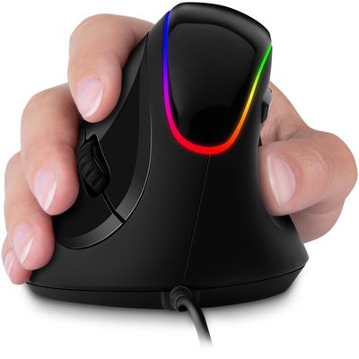 Connect IT CMO-2800-BK ergonomická vertikální optická myš, černá