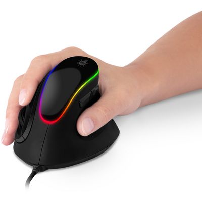 Connect IT CMO-2800-BK ergonomická vertikální optická myš, černá
