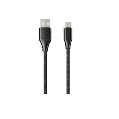Datový kabel Forever Core USB/microUSB 1,5m 3A textilní černý