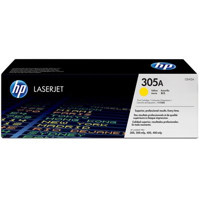 HP 305A Yellow/žlutá Toner (2600 stran) pro LJP 300/400 M475, CE412A - originální