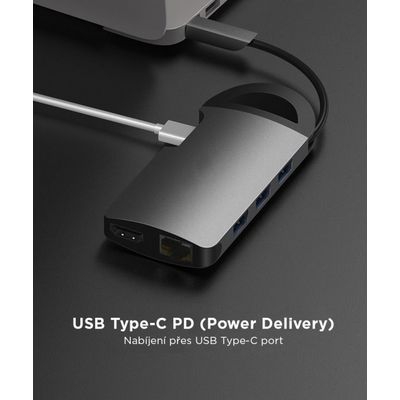 UMAX U-Connect USB-C Multiport H8