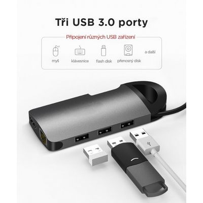 UMAX U-Connect USB-C Multiport H8