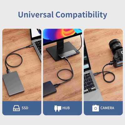 PremiumCord Kabel USB-C/M - USB 2.0 A/M, Super fast charging 5A, bílý, 1m
