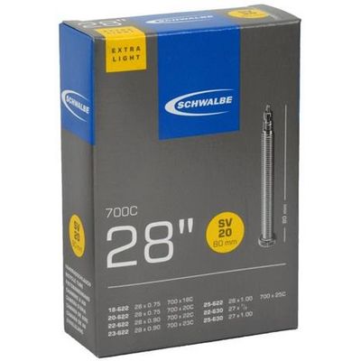 Schwalbe duše 28 SV20 80mm 18/25 -622/630 galuskový ventilek light