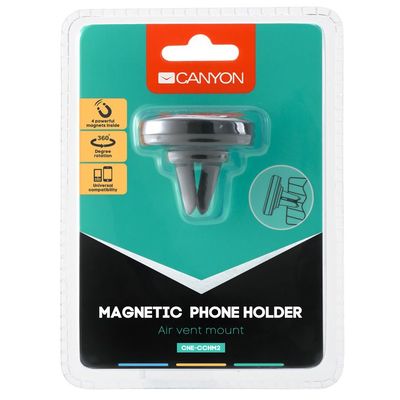 CANYON držák na telefon do auta, magnetický, instalace do ventilace CNE-CCHM2