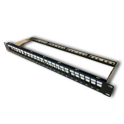 DATACOM Patch panel 19 neosazený 24 port 1U BK / VL