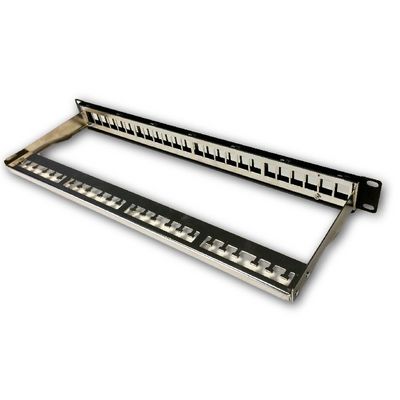 DATACOM Patch panel 19 neosazený 24 port 1U BK / VL