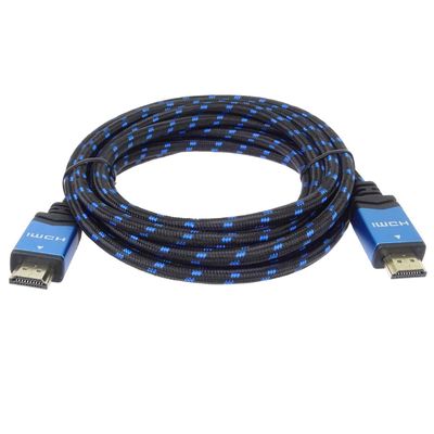 PremiumCord Ultra HDTV 4K@60Hz kabel HDMI 2.0b kovové+zlacené konektory 1m bavlněné opláštění kabelu