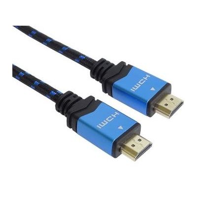 PremiumCord Ultra HDTV 4K@60Hz kabel HDMI 2.0b kovové+zlacené konektory 1,5m bavlněné opláštění kabelu