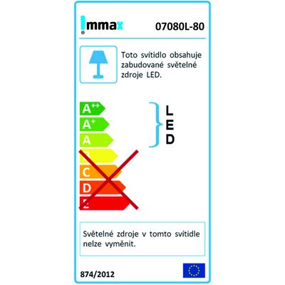 Immax NEO LIMITADO Smart závěsné svítidlo 80cm 48W černé Zigbee 3.0