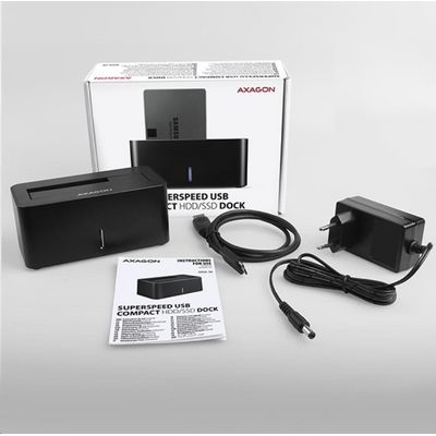 AXAGON ADSA-SN, USB 3.2 Gen1 - SATA 6G, 2.5/3.5 HDD/SSD dokovací stanice