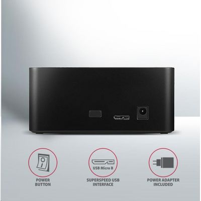 AXAGON ADSA-SN, USB 3.2 Gen1 - SATA 6G, 2.5/3.5 HDD/SSD dokovací stanice