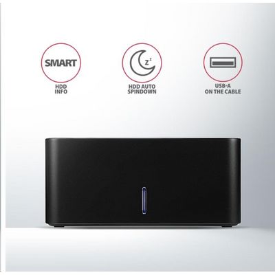 AXAGON ADSA-SN, USB 3.2 Gen1 - SATA 6G, 2.5/3.5 HDD/SSD dokovací stanice