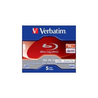 Verbatim Blu-ray BD-RE DL 2x, 50GB, 5 ks (Jewel)