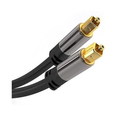 PremiumCord Kabel Toslink M/M, OD:6mm, Gold design 1,5m
