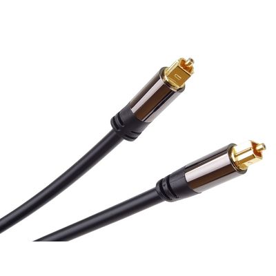 PremiumCord Kabel Toslink M/M, OD:6mm, Gold design 1,5m