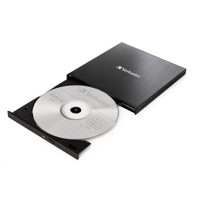 Verbatim Slimline CD/DVD Writer, externí vypalovačka, USB-C
