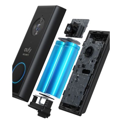 Eufy Video Doorbell 2K black (Battery-Powered) + Home base 2