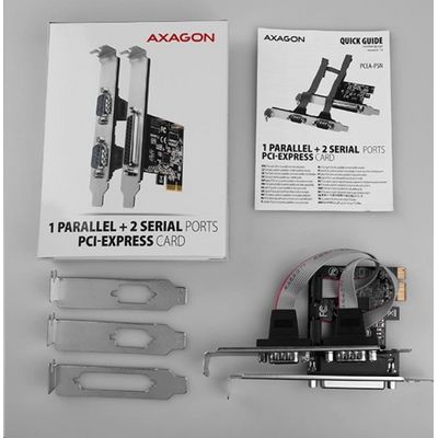 AXAGON PCEA-PSN, PCIe řadič - 1x paralelní (LPT) + 2x sériový port