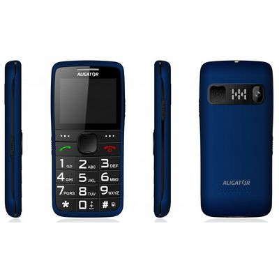 Aligator A675 Senior modrý + stolní nabíječka