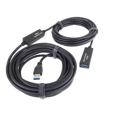 PremiumCord USB 3.0 repeater a prodlužovací kabel A/M-A/F 10m