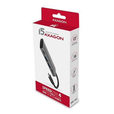 AXAGON HMC-4G2 USB-C 3.2 Gen 2 hub Speedster