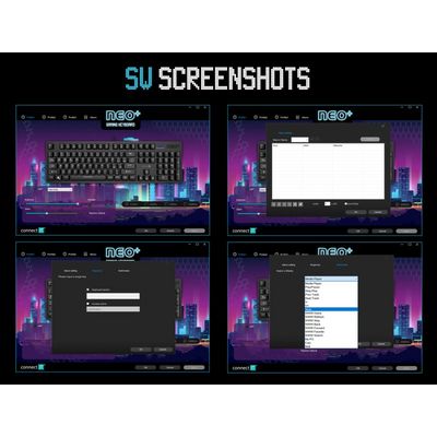 Connect IT NEO+ mechanická herní klávesnice (CZ+SK verze)