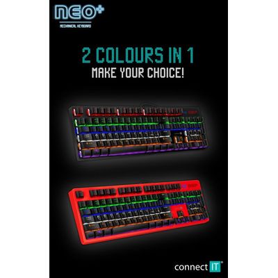 Connect IT NEO+ mechanická herní klávesnice (CZ+SK verze)