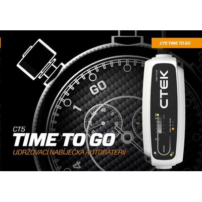 CTEK CT5 Time to Go pro autobaterie (12V,5A, 20-110AH/160 AH)