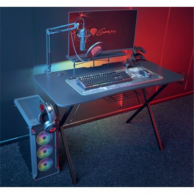 Genesis Holm 300 RGB - herní stůl s RGB podsvícením
