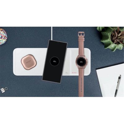 Samsung bezdrátová nabíječka Trio EP-P6300T bílá