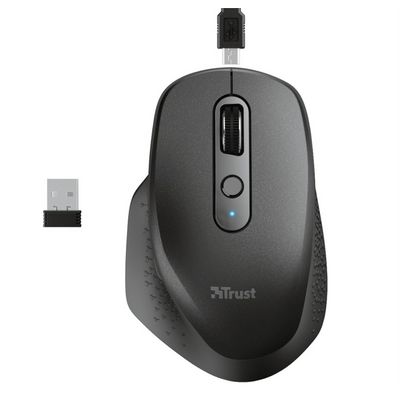 Trust Ozaa Rechargeable Wireless Mouse, černá