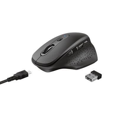Trust Ozaa Rechargeable Wireless Mouse, černá