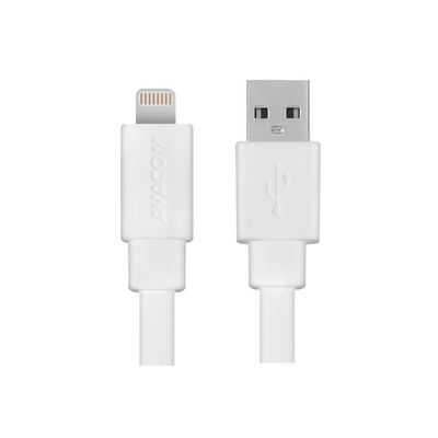 AVACOM MFI-120W kabel USB - Lightning, MFi certifikace, 1,2m, bílá