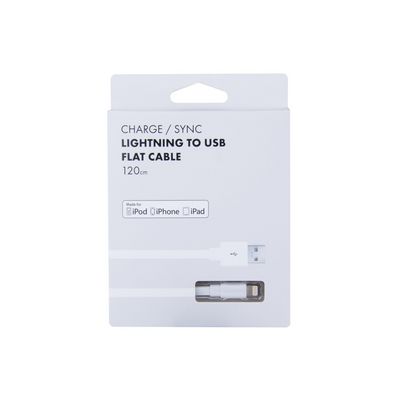 AVACOM MFI-120W kabel USB - Lightning, MFi certifikace, 1,2m, bílá