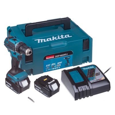 Makita DDF485RFJ Aku bezuhlíkový šroubovák Li-ion LXT 18V/3,0 Ah,Makpac