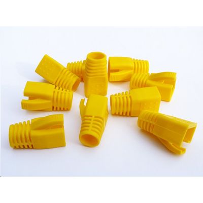 DATACOM Návlek pro plug RJ45 (CAT6A,CAT7) žlutý (10ks)