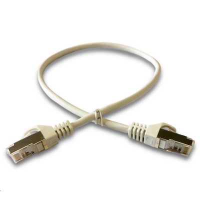 DATACOM Patch cord S/FTP CAT6A 0,5m šedý