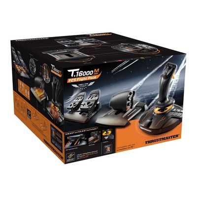 Thrustmaster Joystick T16000M Flight Pack + plynový pedál + pedálová sada, pro PC