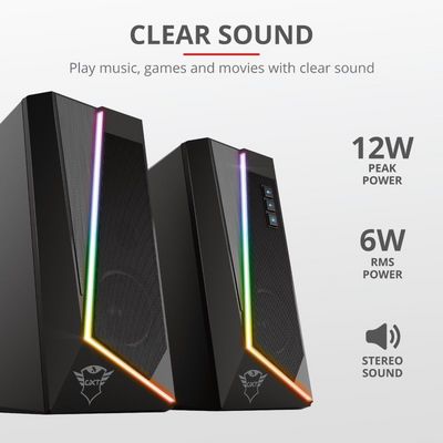Trust GXT 609 Zoxa RGB, 2.0/6W