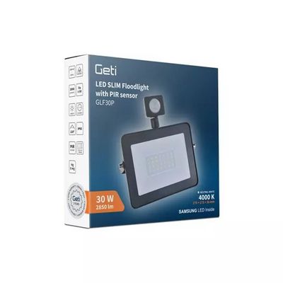 Geti LED reflektor GLF30P 30W s PIR čidlem