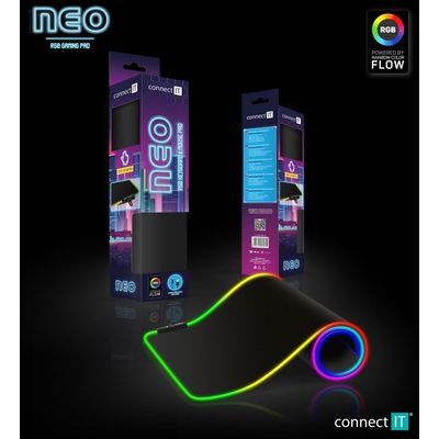Connect IT NEO RGB podsvícená podložka pod myš a klávesnici, vel. L