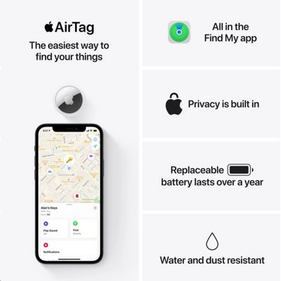 Apple AirTag 4ks (mx542zy/a)