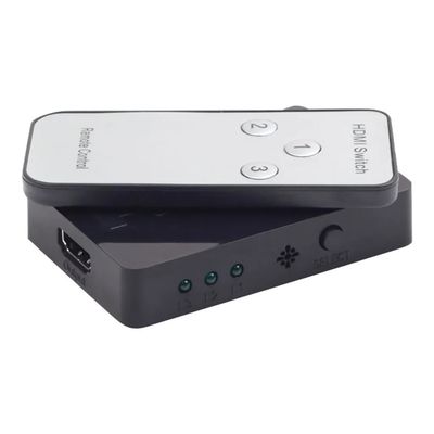 PremiumCord HDMI switch 3:1 plastový s dálkovým ovladačem